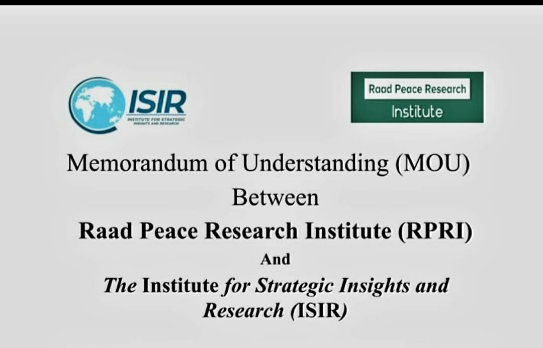 PeaceRaad's tweet photo. RAAD is thrilled to sign an MoU with @_ISIR01 Together, we're set to redefine peace research, colloboration, joint projects, and more in the region!
#RAAD #ISIR #partnership https://t.co/11dQMo9yee