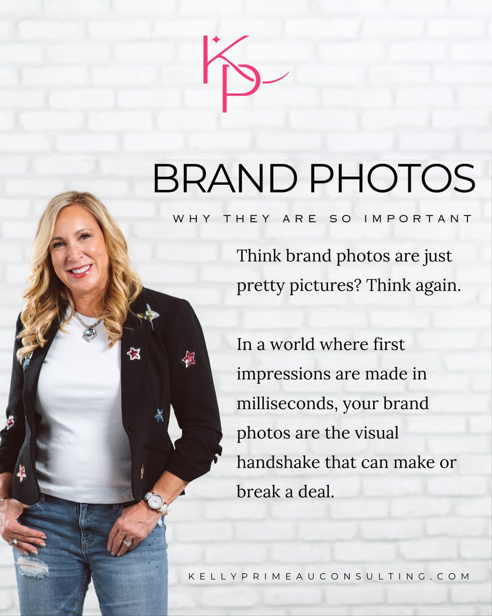 kbosetti's tweet photo. Think brand photos are just pretty pictures? Think again.   In a world where first impressions are made in milliseconds, your brand photos are the visual handshake that can make or break a deal. They tell your story, set the tone, and—let's be real—can elevate your brand. https://t.co/XQn41E8vN3