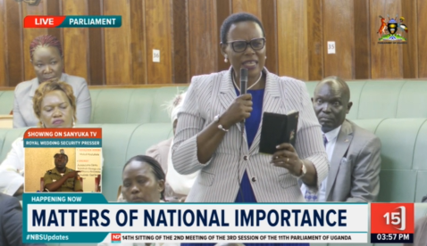 Fireliglntfi's tweet photo. Hon. Katusiime Annet Mugisha: The problem is very big. Tea farmers  are frustrated. A kilo of tea was UGX 560, and now is at UGX 200. 

#NBSParliamentLive #NBSUpdates #PlenaryUg https://t.co/b1gaqm85Wi