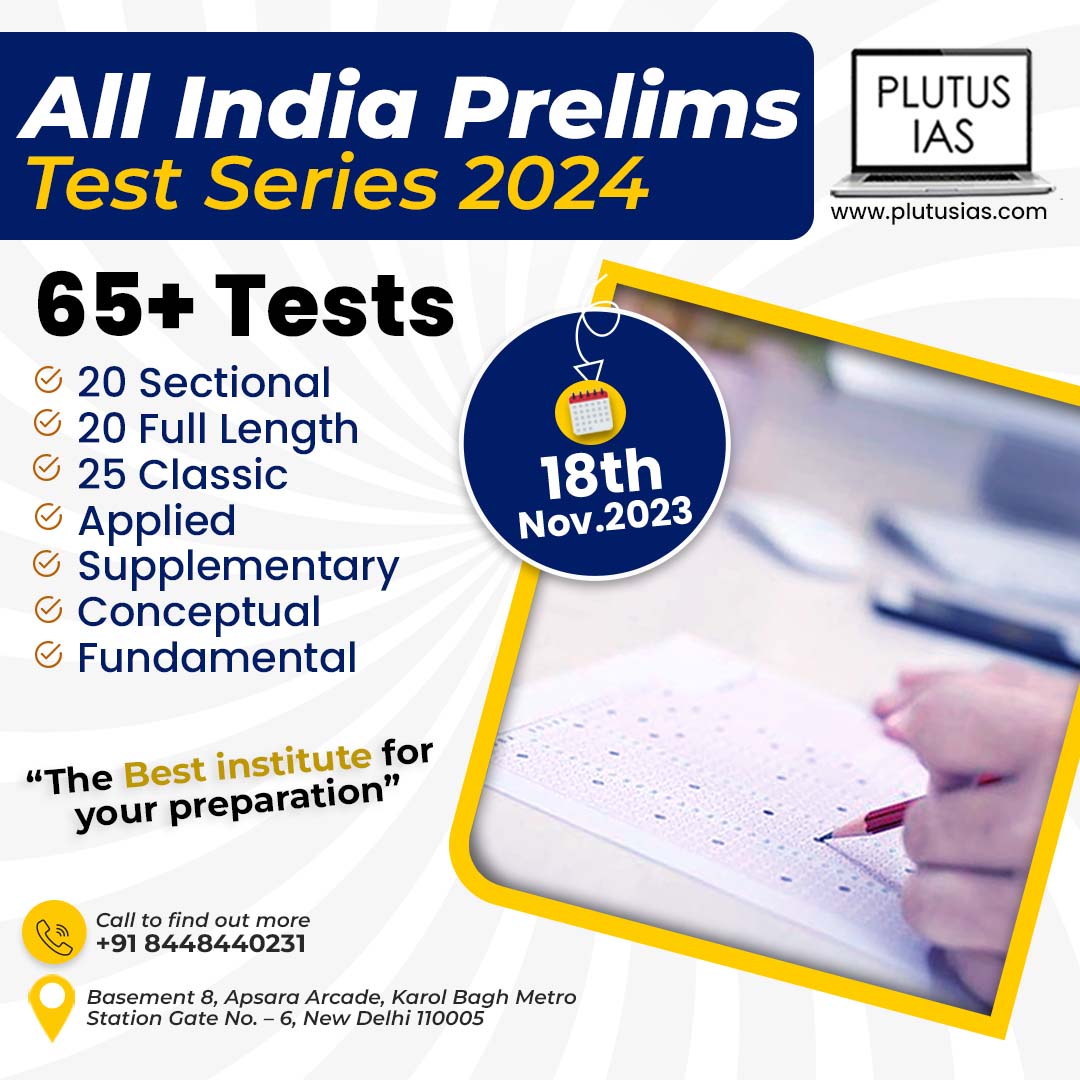 ias_plutus's tweet image. Elevate your UPSC 2024 preparation with Plutus IAS! Our All India Prelims Test Series is your key to success, featuring 65 + Tests - 20 Sectional, 20 Full Length, and 25 Classic.

For More Details Visit Our Website:- plutusias.com/prelims-test-s…

#plutusIAS #PrelimsTestSeries2024