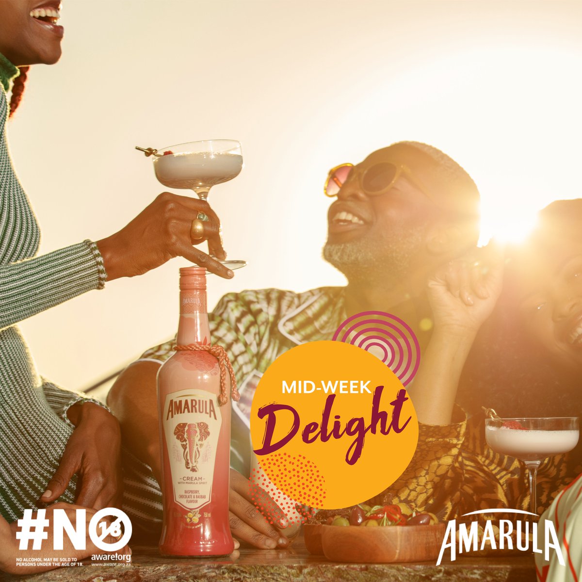 #RulaNation, are you in need of a mid-week pick-me-up? Treat yourself to the creamy goodness of Amarula and raise a glass to conquering the week! 🙌 #ShareADeliciousSummer