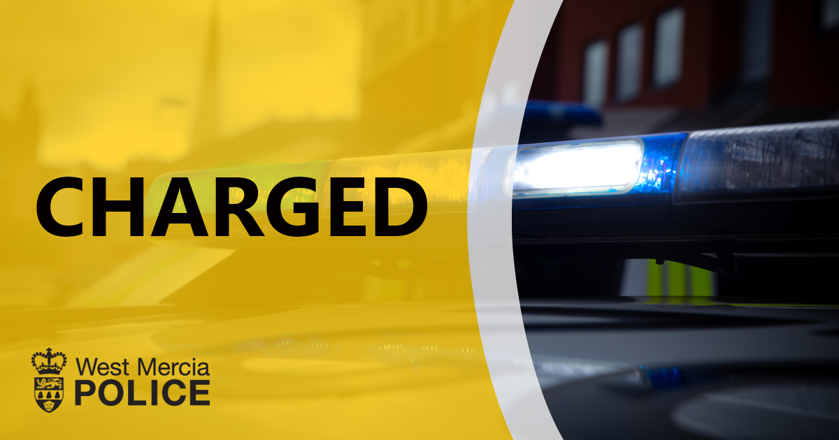 Connor Hill, 28, of no fixed abode in Ludlow has been charged with driving offences. 

Hill has been charged with drink driving, no insurance, failing to stop and driving without due care and attention.

He is due to attend Telford Magistrates' Court on 19 December.
