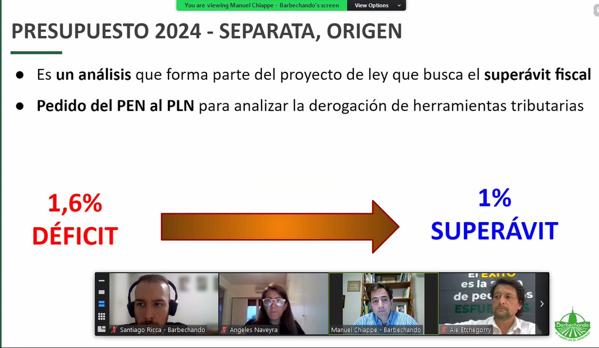 Barbechando's tweet photo. ¿Cuál es el origen de la SEPARATA? 👉🏼Llegar al superávit fiscal 

El Poder Ejecutivo le pide al Poder Legislativo analizar la derogación de herramientas tributarias📈💰

¿Quién paga devuelta el costo? LA PRODUCCIÓN

#Separata #Presupuesto2024 #NoAlImpuestazo https://t.co/c8O41hU9eT
