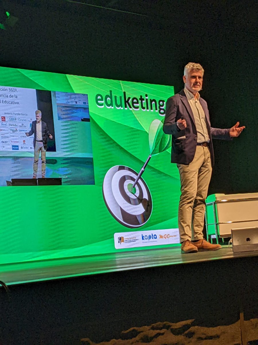 En el Congreso Internacional de Marketing Educativo @Eduketing, presentando nuestro proyecto educativo como caso de éxito por trabajar mano a mano toda la comunidad educativa, alumnos, familias, profesores, PAS, equipo directivo...#juntosaprendemos  #transformacion360 <a href="/aportigar/">Antonio Portillo</a>