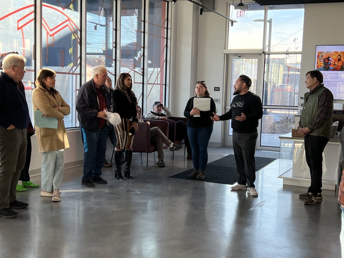 RepFueLee's tweet photo. Last Day of #mnleg House Capital Investment Tour! We'll be in our Capitol city today. Yesterday evening, we were in North Minneapolis and visited North Commons Park, @JXTA_ARTS, and the Hennepin Ave Bridge. https://t.co/cH0jsC6Wz8