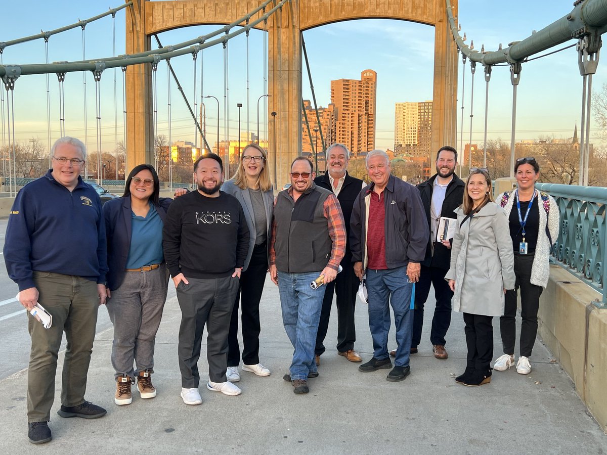 RepFueLee's tweet photo. Last Day of #mnleg House Capital Investment Tour! We'll be in our Capitol city today. Yesterday evening, we were in North Minneapolis and visited North Commons Park, @JXTA_ARTS, and the Hennepin Ave Bridge. https://t.co/cH0jsC6Wz8