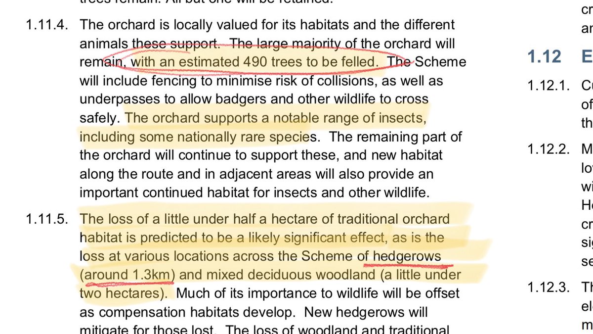 BonkersBusway's tweet photo. @lin6_thomas @CotonView @CotonBuzz Clearly Dave didn’t bother to read their own EIA statement before voting to bury Coton Orchard under concrete … 490 “fruit” trees, there will also be a loss of hundreds of non-fruit tress (oak, ash, elder…) and 1.3km of hedgerows 🌳🍎🚌❌ #SaveCotonOrchard https://t.co/1fRlgRFltc
