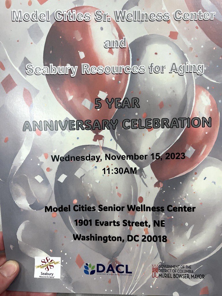 Congratulations are in order 🎉🎉! Cheers to 5 years of wellness at Model Cities Senior Wellness Center with <a href="/seaburysays/">Seabury Resources for Aging®</a> Seabury Resources for Aging! 🎉 #LiveBoldly #SeniorWellness