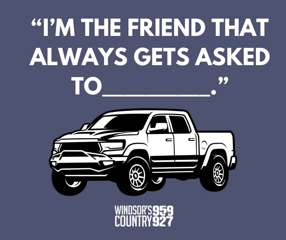 Truck people just know. 

Are you the baker? The friend with good advice. The house that always hosts?