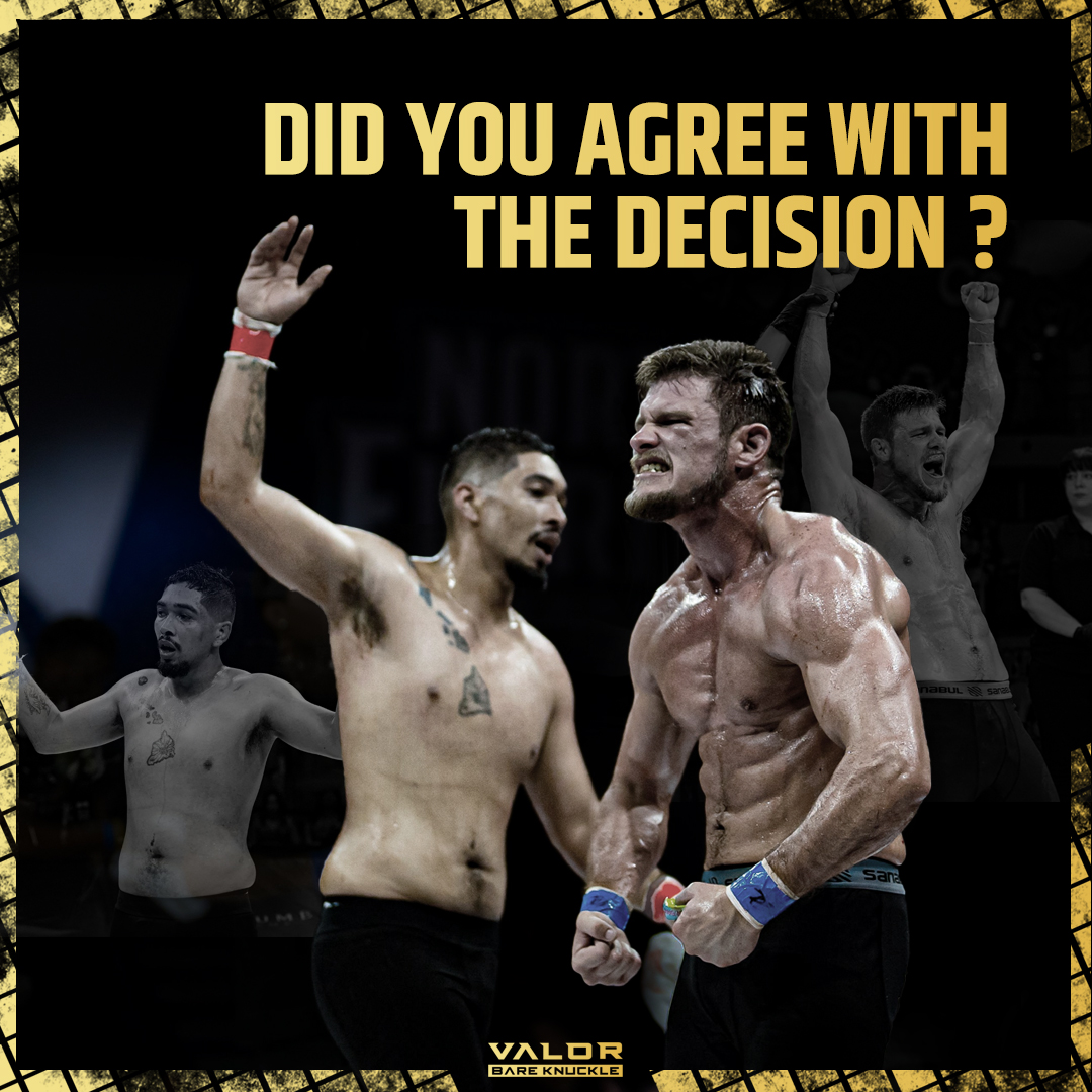 Pell defeated Furgerson via unanimous decision at #VBK2 with both fighters going down in a 3 round slugfest! 👊

Did you agree with the judges decision?