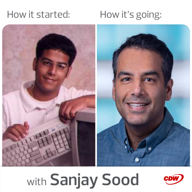 TriciaLively's tweet photo. Did you know our CTO Sanjay Sood started a computer repair business as a teenager and was even hired by his high school to set up its computer labs? Find out how he turned that love of tech into a 20+-year career! #LifeAtCDW #ProfessionalDevelopment https://t.co/6cwAigUUHO https://t.co/5hBbqWEff8