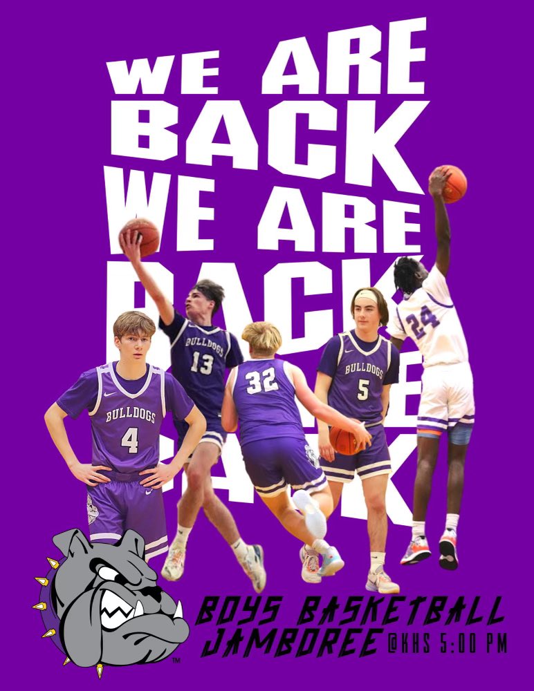 We. Are. Back! The Bulldogs host @SmithvilleHoops @fortbball and @PHHSActivities in a jamboree tonight at 5PM!
