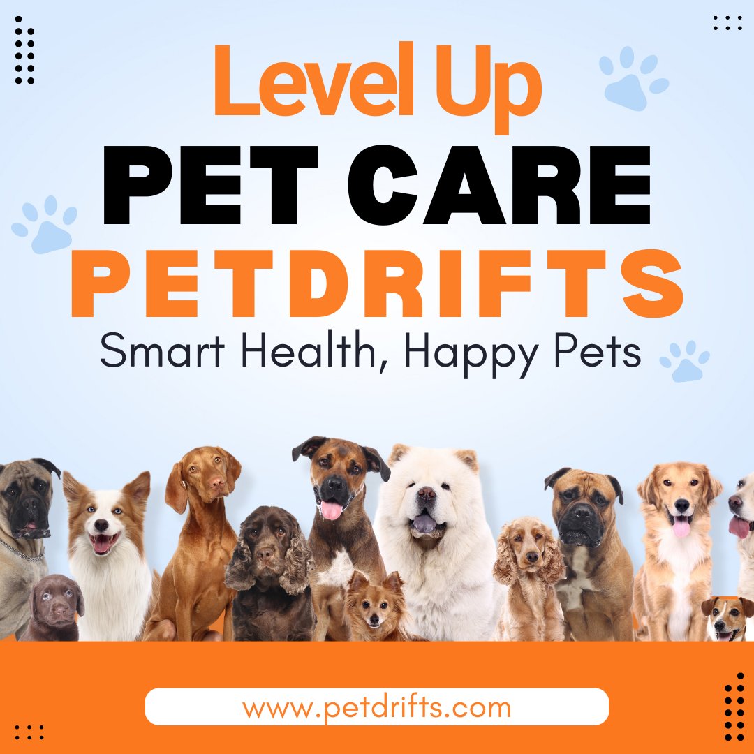 Transform pet care with a tap! 

📱Discover how the PetDrifts Smart Collar makes every wag count. 

#TechMeetsTail #PetDrifts #SmartPetCare