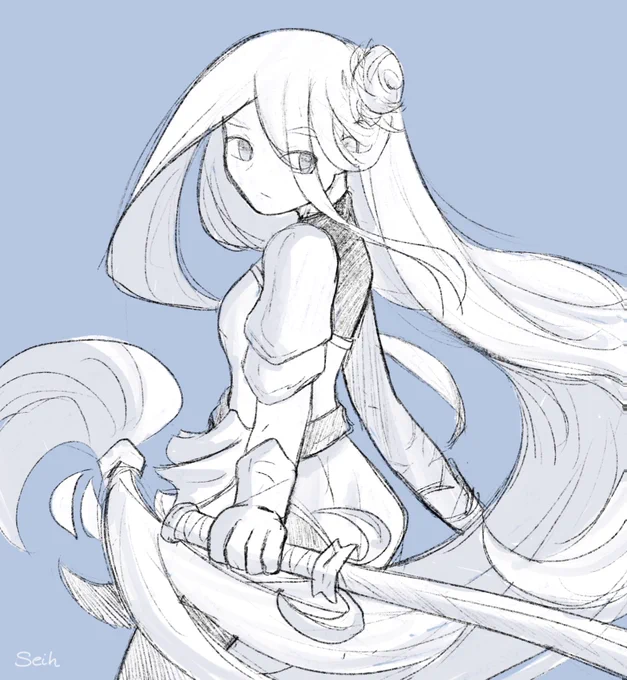 oc doodle, I want to draw her more... 