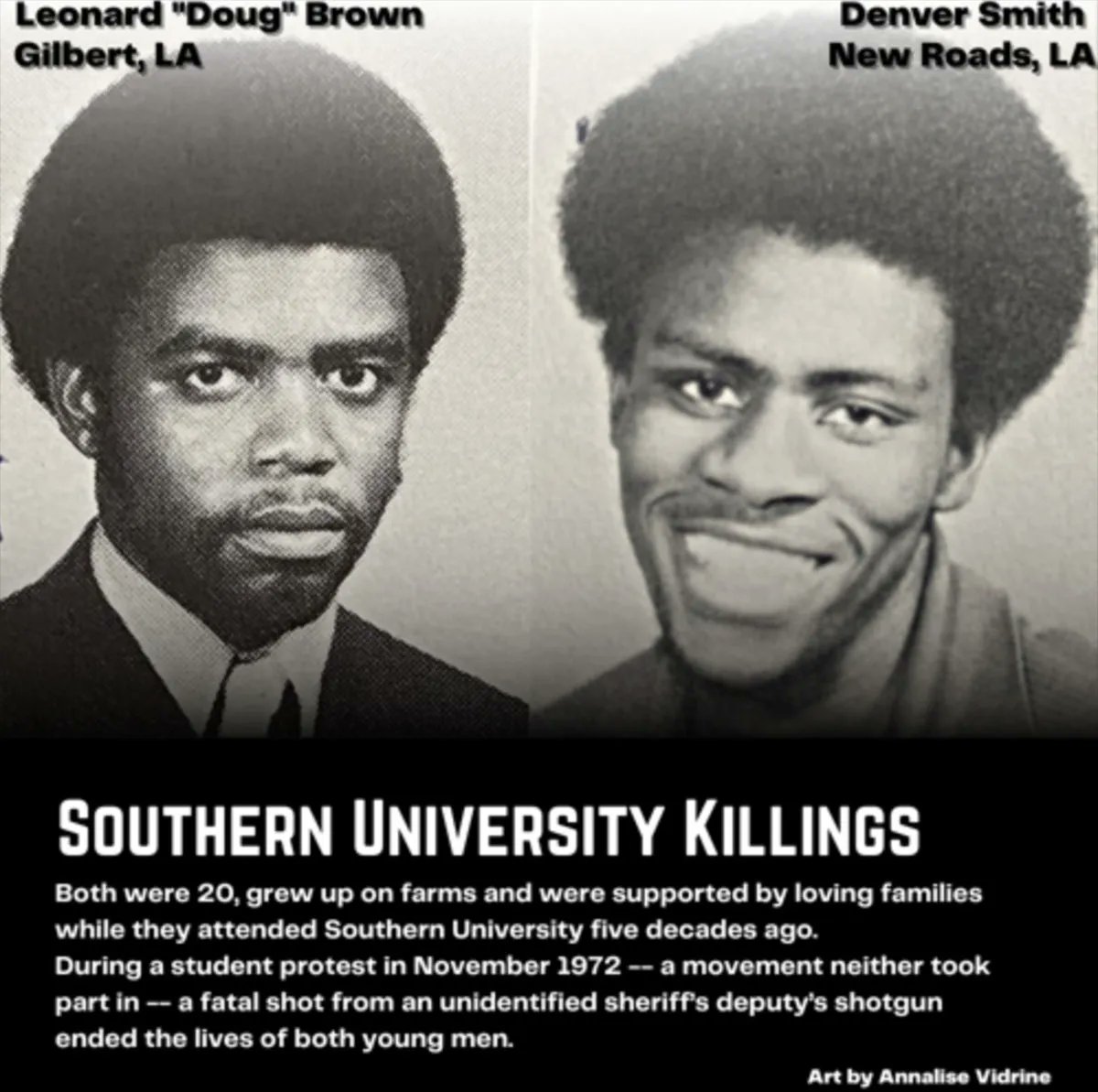 #OnThisDay in 1972, a law enforcement officer shot and killed two students at Southern University in Baton Rouge after weeks of protests over inadequate services. When the students marched on University President Leon Netterville’s office, Louisiana Gov. Edwin Edwards sent…