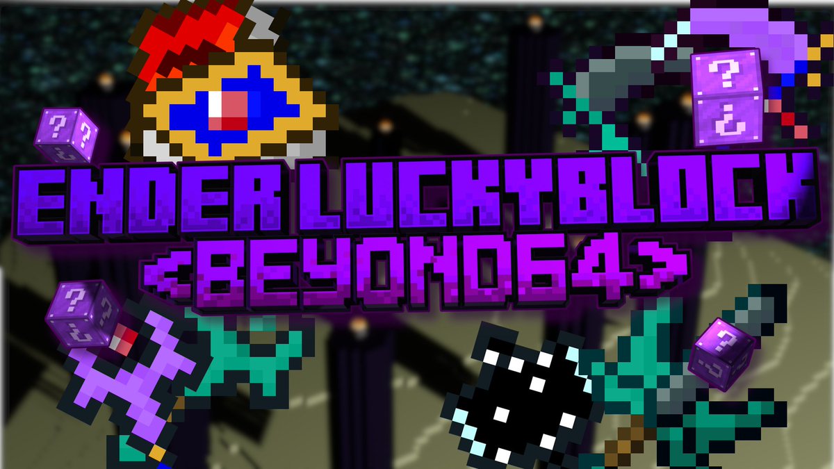 New addon:- It is a lucky block
Ender Lucky Block - mcpedl.com/ender-lucky-bl……