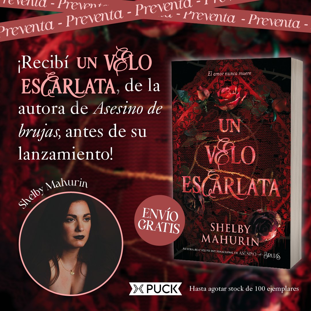 Ediciones Urano Arg on X: ¿Te gustaría recibir Un velo escarlata, el  nuevo libro de Shelby Mahurin (Asesino de brujas), antes de su  lanzamiento? Comenzó la Preventa 🙌  Solo hay 100