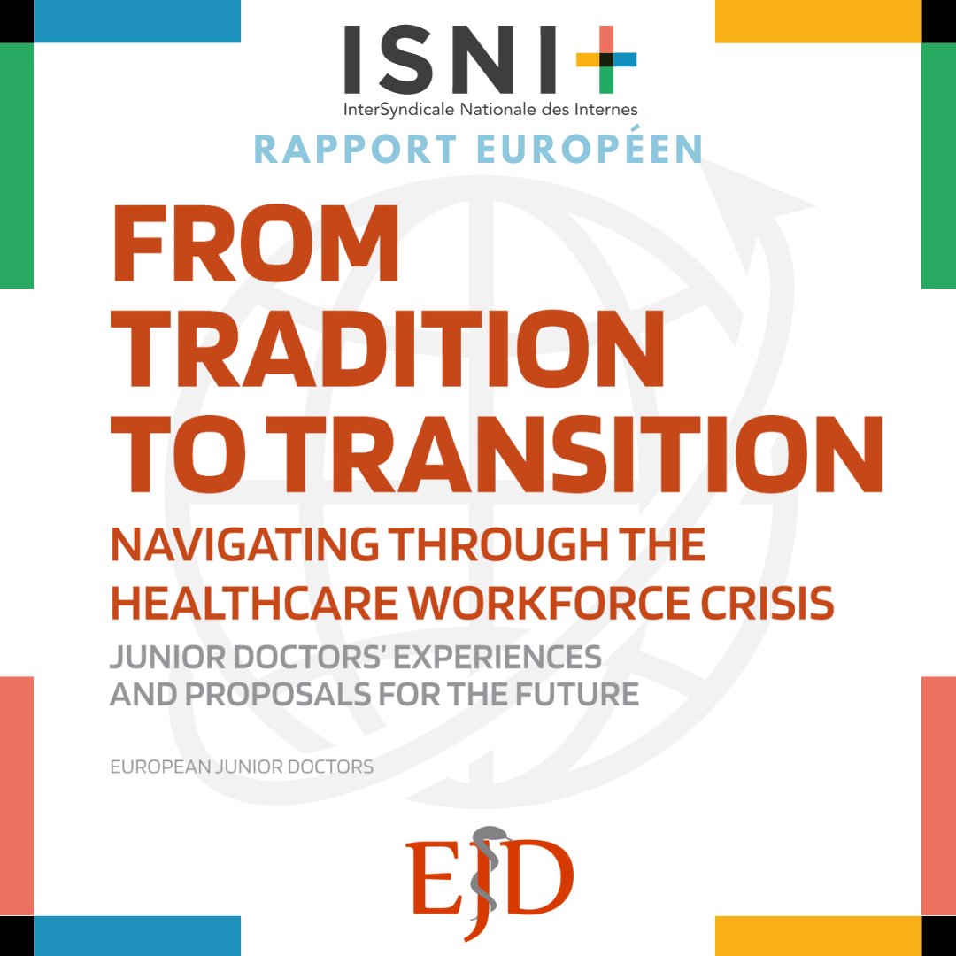 L'EJD, European Junior Doctors, représente les médecins juniors en Europe. 

Envie découvrir les problématiques que les autres médecins européens rencontrent ou d'échanger des idées? 

N'hésite pas à lire le rapport que <a href="/ejdpwg/">EJD</a> vient de publier, dispo sur shorturl.at/npJRS