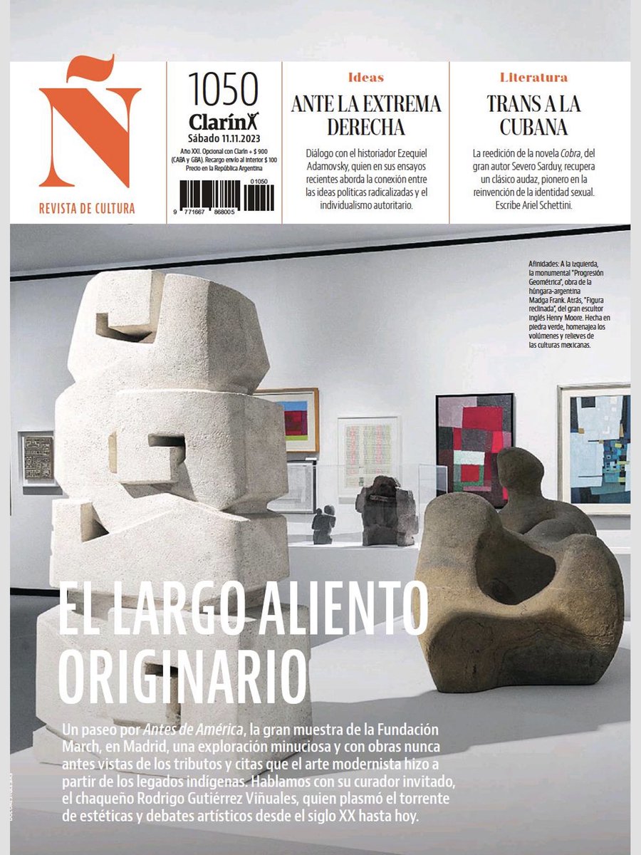 joseignacio's tweet photo. @JavierGomaL @museodelprado @fundacionmarch El suplemento cultural Ñ de Clarín le ha dedicado esta semana su portada y es su tema principal https://t.co/eZoX3JTzMR