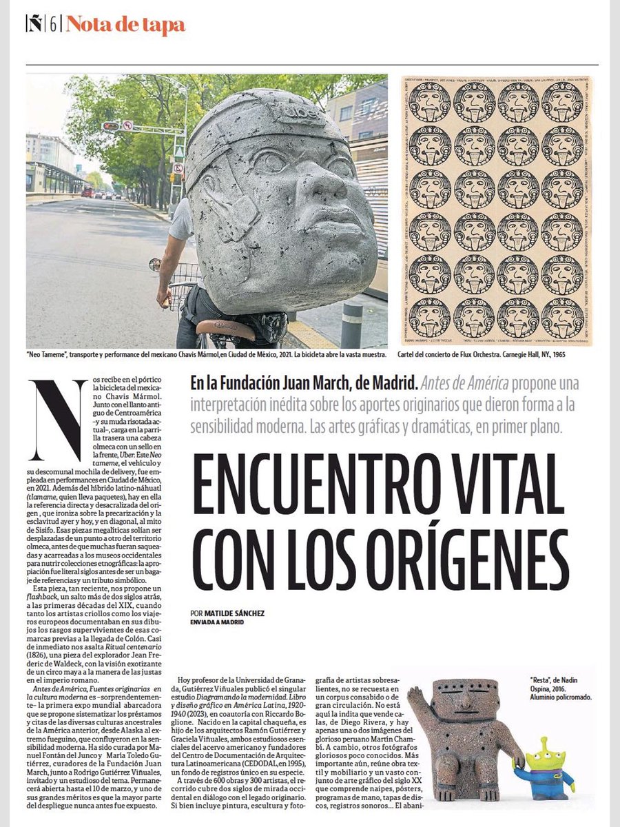 joseignacio's tweet photo. @JavierGomaL @museodelprado @fundacionmarch El suplemento cultural Ñ de Clarín le ha dedicado esta semana su portada y es su tema principal https://t.co/eZoX3JTzMR