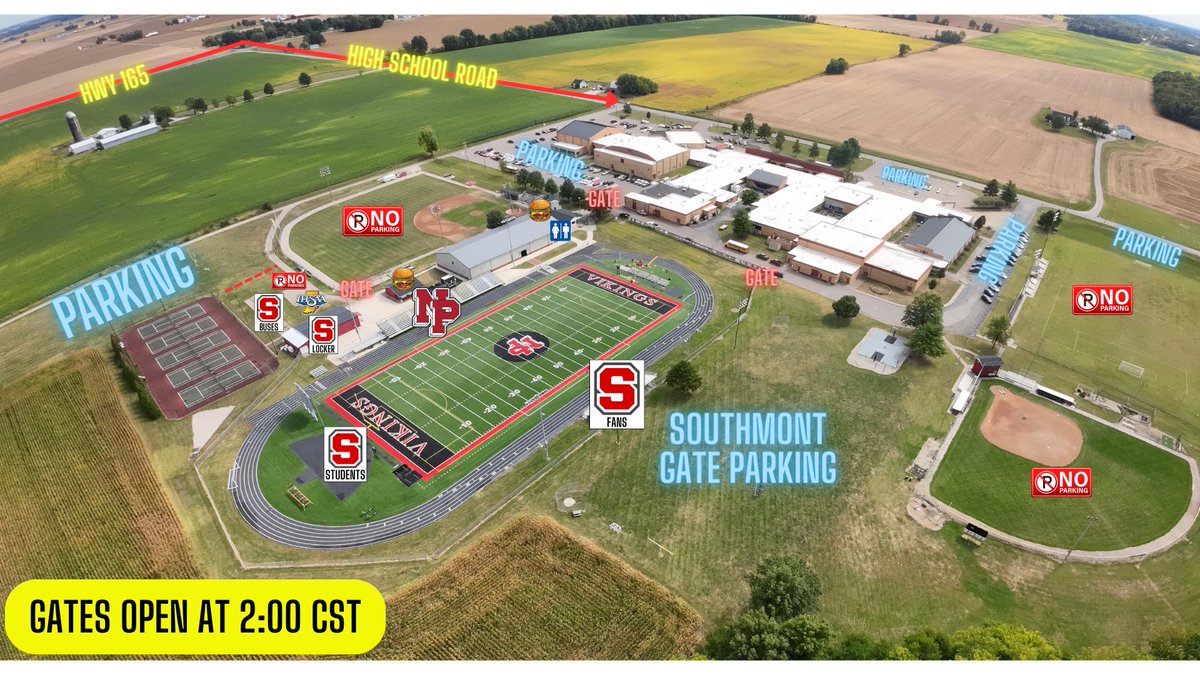 North Posey HS (@northposeyhs) on Twitter photo Gates and parking for Semi-State game Gates and parking for Semi-State game