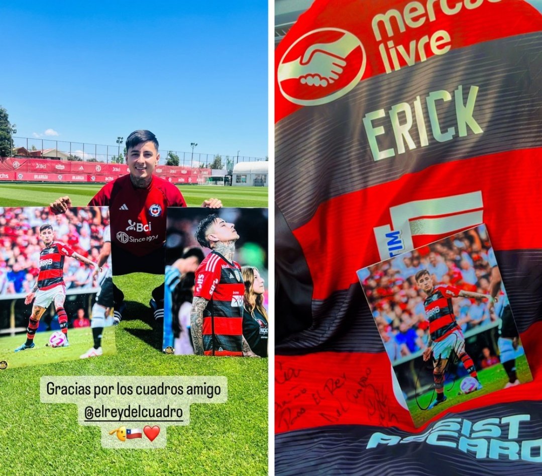 Você viu? Pulgar recebe presente do Flamengo na seleção chilena