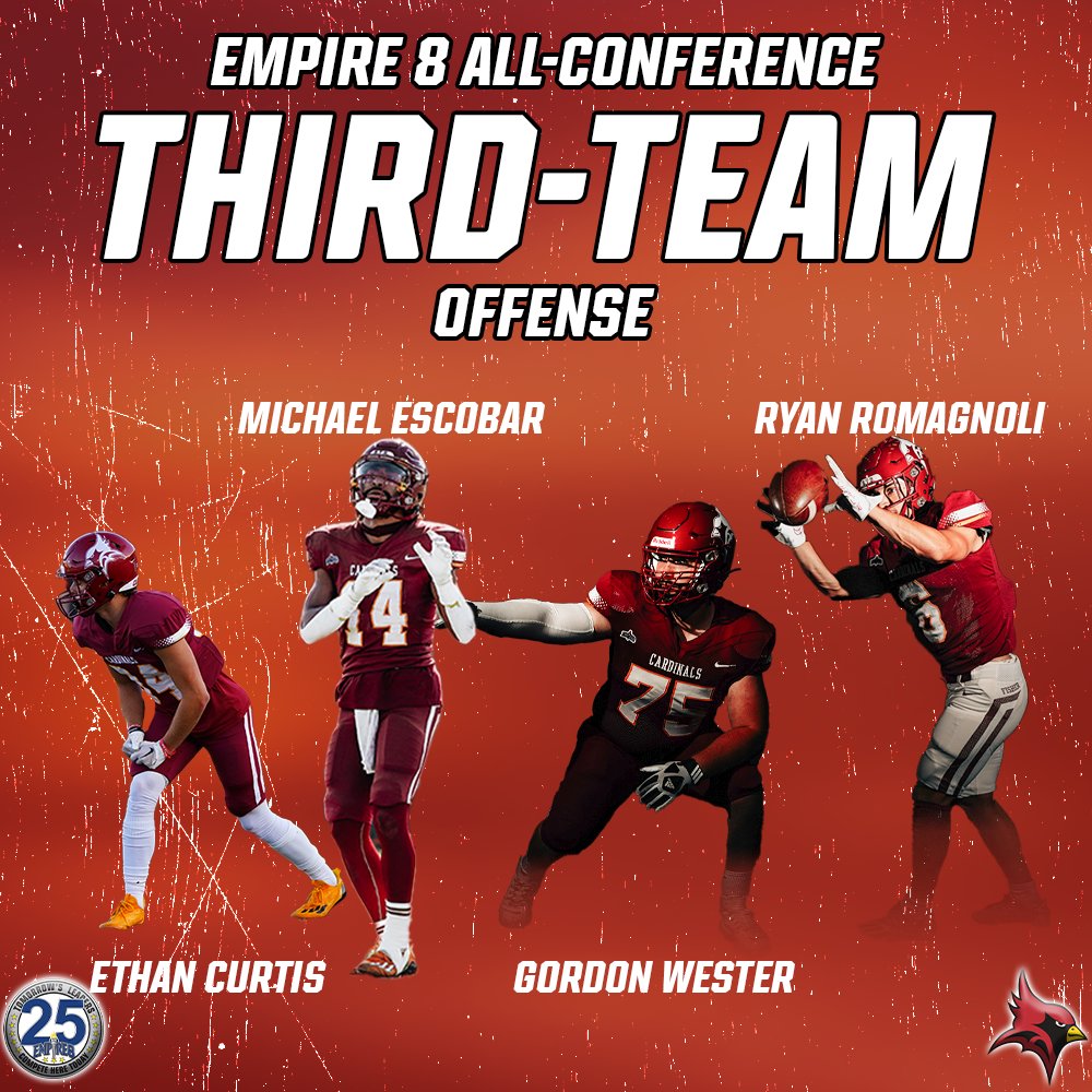 SJF Cardinals (@fisherathletics) on Twitter photo Congratulations to Andrew Casanova on being named All-Conference Third-Team Defense and Ethan Curtis, Michael Escobar, Gordan Wester and Ryan Romagnoli on being named All-Conference Third-Team Offense!
#gofisher #rollcards <a href="/SjfFootball/">Fisher Football</a> Congratulations to Andrew Casanova on being named All-Conference Third-Team Defense and Ethan Curtis, Michael Escobar, Gordan Wester and Ryan Romagnoli on being named All-Conference Third-Team Offense!
#gofisher #rollcards <a href="/SjfFootball/">Fisher Football</a>