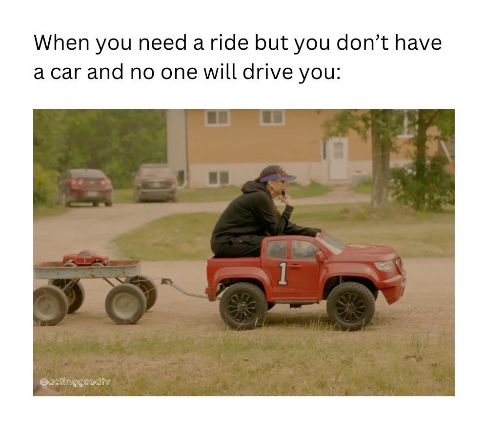 ActingGoodTV's tweet photo. Watch ACTING GOOD every Monday on the #ctvcomedychannel !! In the meantime, enjoy the memes 😄🏎️

@CTVComedy #actinggoodtv #grouselake #actinggoodmemes #ctvcomedy #tvshowmemes https://t.co/EEYFlBmA1w