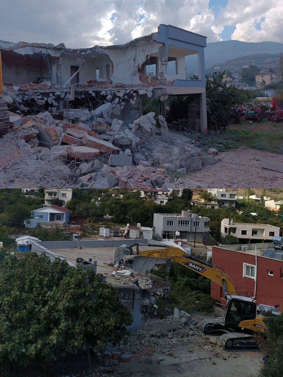 Bugün evim yıkıldı hiç bu kadar üzgün hiç bu kadar çaresiz hissetmemiştim. Çocukluğum, anılarım her şeyim yok oldu çok zor 😔