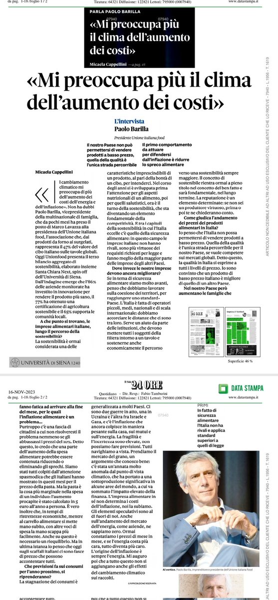 santachiaranext's tweet photo. "La sostenibilità  ambientale e sociale è uno dei pilastri su cui si fonda il modo di operare e fare impresa.Grandi medie e piccole imprese vivono, si scambiano esperienze preziose per continuare a migliorare con senso di responsabilità e passione per il lavoro” #PaoloBarilla https://t.co/MansVKnvfy