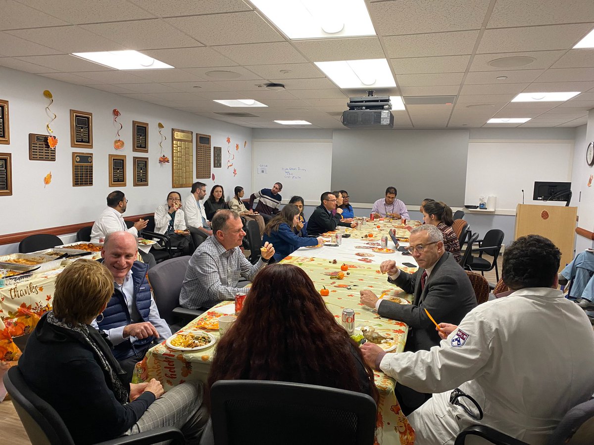The @PennKidney family #Thanksgiving potluck! Delicious and well-decorated!!