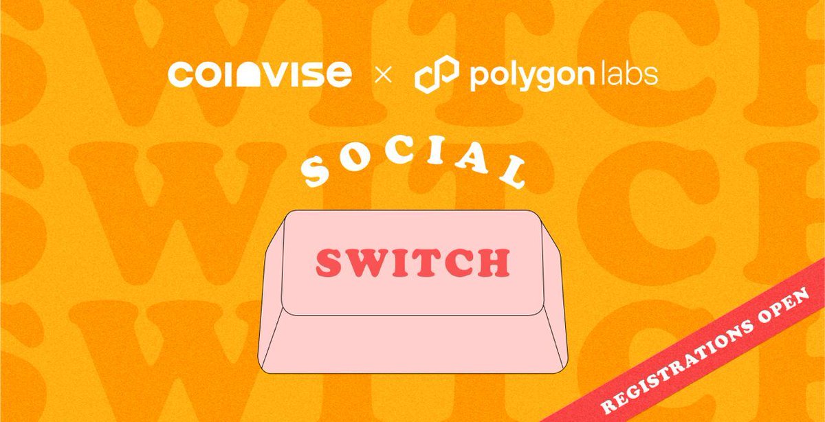 IT'S TIME TO MAKE THE SWITCH 🤳 Introducing Social SWITCH, your source to all the up-and-coming web3 social platforms and creators across the Polygon ecosystem. Next week will be filled with activities, product demonstrations, Spaces, vibes, exclusive dApp access, and a…