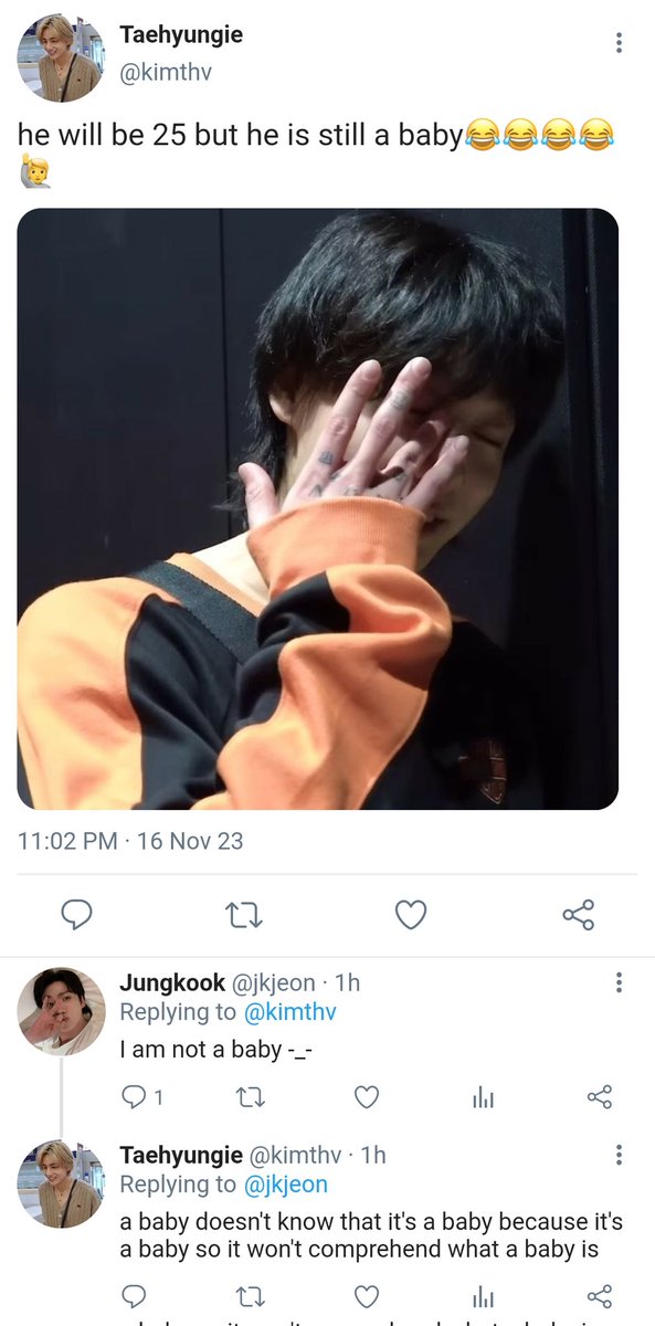 vkooksimp's tweet photo. #taekookau where on Jungkook's 25th birthday, somebody's name appears on his wrist. Somebody to ride, somebody to die-
#taekook https://t.co/3E8U5m313x