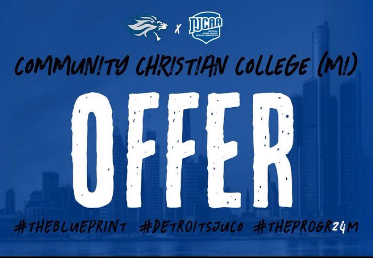 #AGTG After a conversation with @CCCLionsFB I’ve been blessed to receive a(n) Offer from Community Christian College @RecruitGeorgia @WestsidePatsfb @NEGARecruits