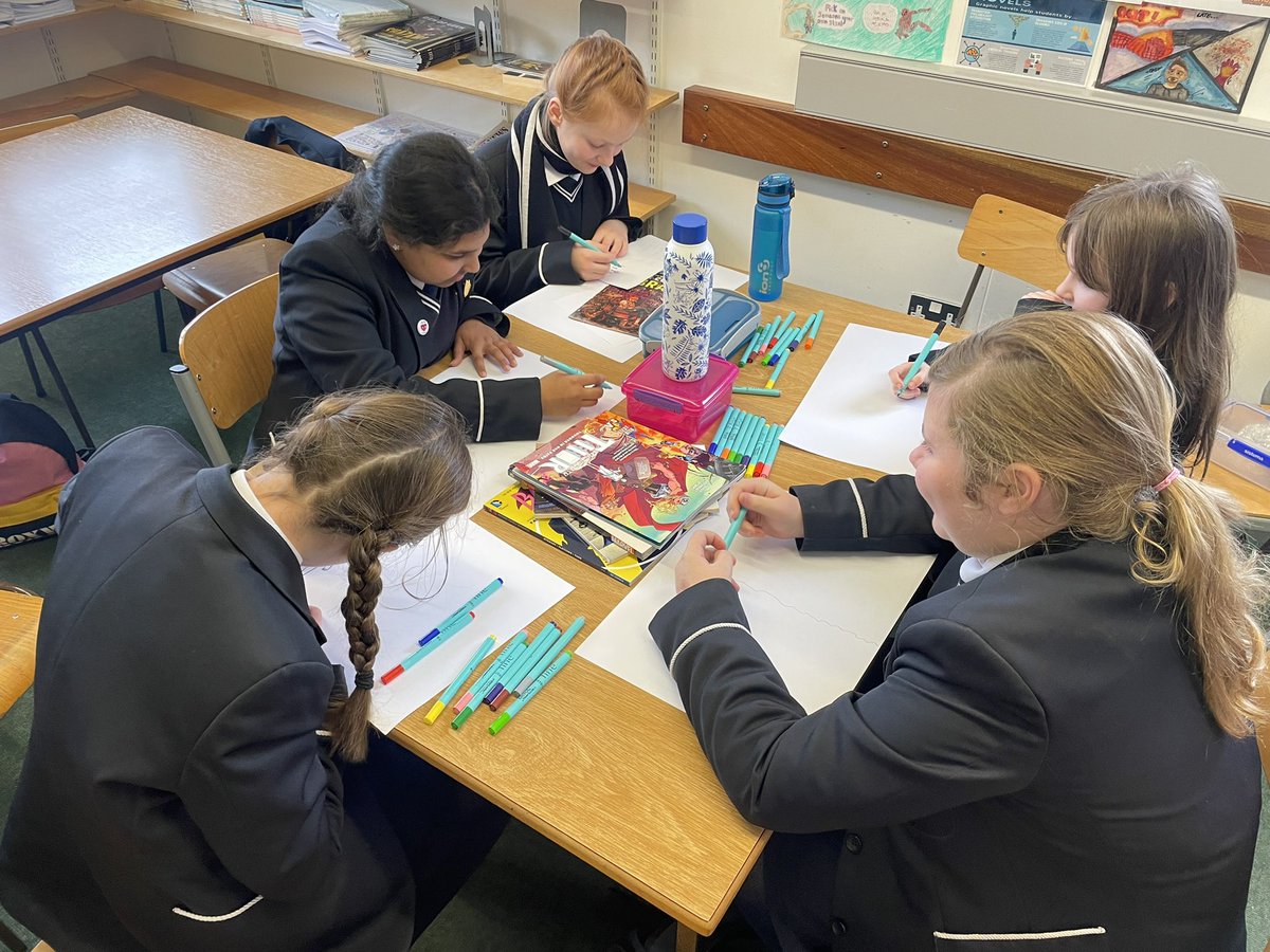 OLSComicClub's tweet photo. In today’s Junior Comic Club @OLSNewry, we discussed our upcoming trip to @omniplexcinema to watch @captainmarvel on Monday! 🎥

We also started drafting our ideas for our SuperHero themed Anti-Bullying Week posters! 😁 @ABAonline #AntiBullyingWeek #TheMarvels https://t.co/REOm1UDNs3