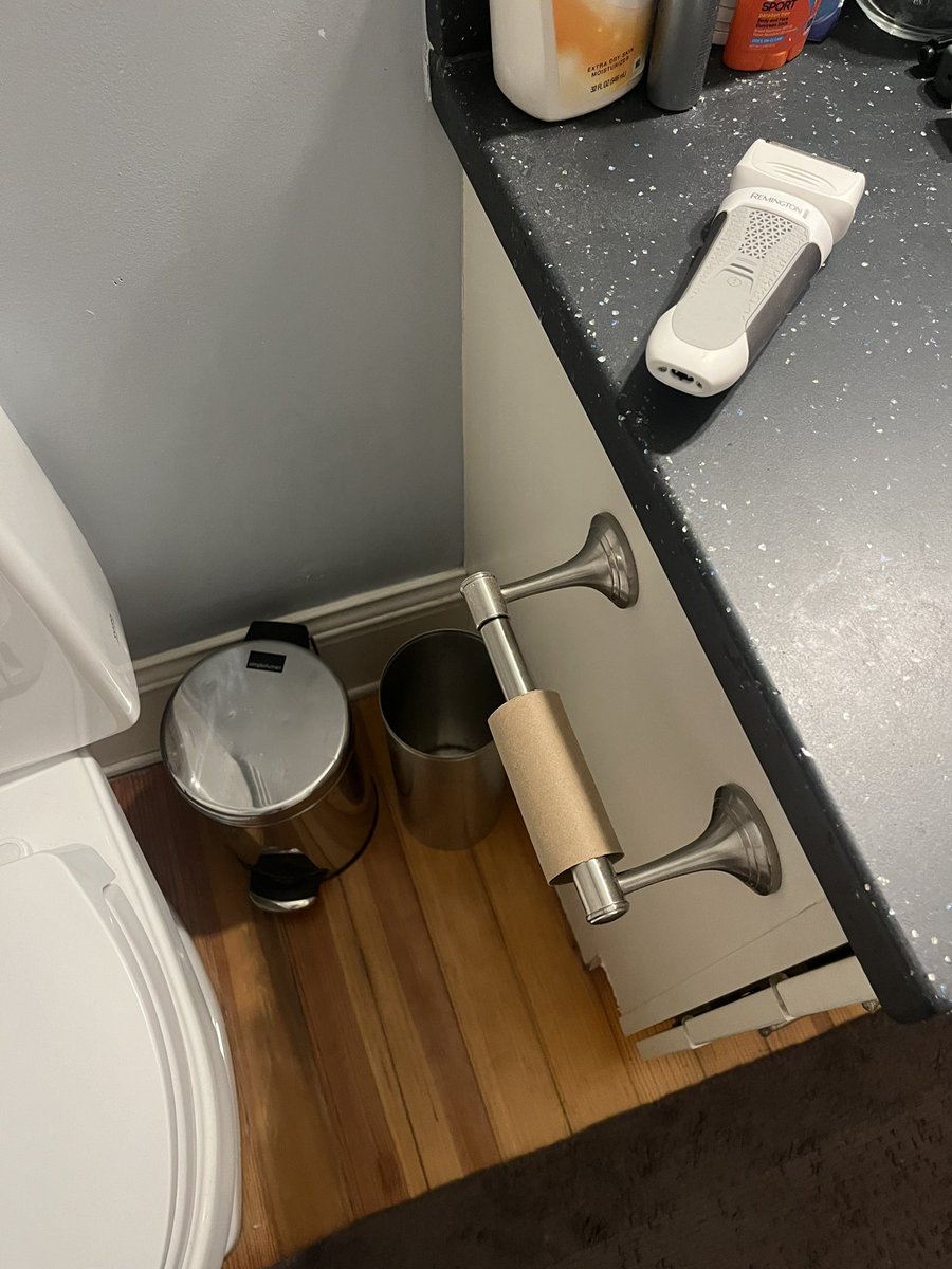hlamm's tweet image. My first non-education related post in quite some time. Although perhaps there are parallels. This is day four of our kids bathroom without TP. The kids, ages, 12 and 16, know exactly where we keep extra TP. How many days do you think they will go without bothering to replace it?