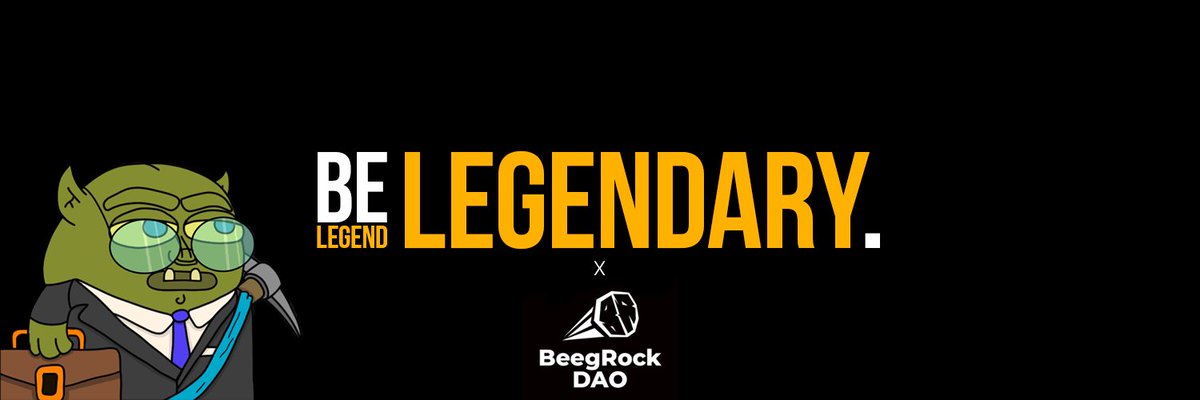 We are happy to announce that we partnered with <a href="/thelegendaryapp/">Legendary.</a> for their beta test launch ! 🪨

Be Legendary is the SoFi app by <a href="/DCGgamefi/">DCG Entertainment Ltd.</a> team, launching soon on Avalanche 🔺

1x Beta Test to grab for a lucky Beeg Rock holder in our discord server ⛏️