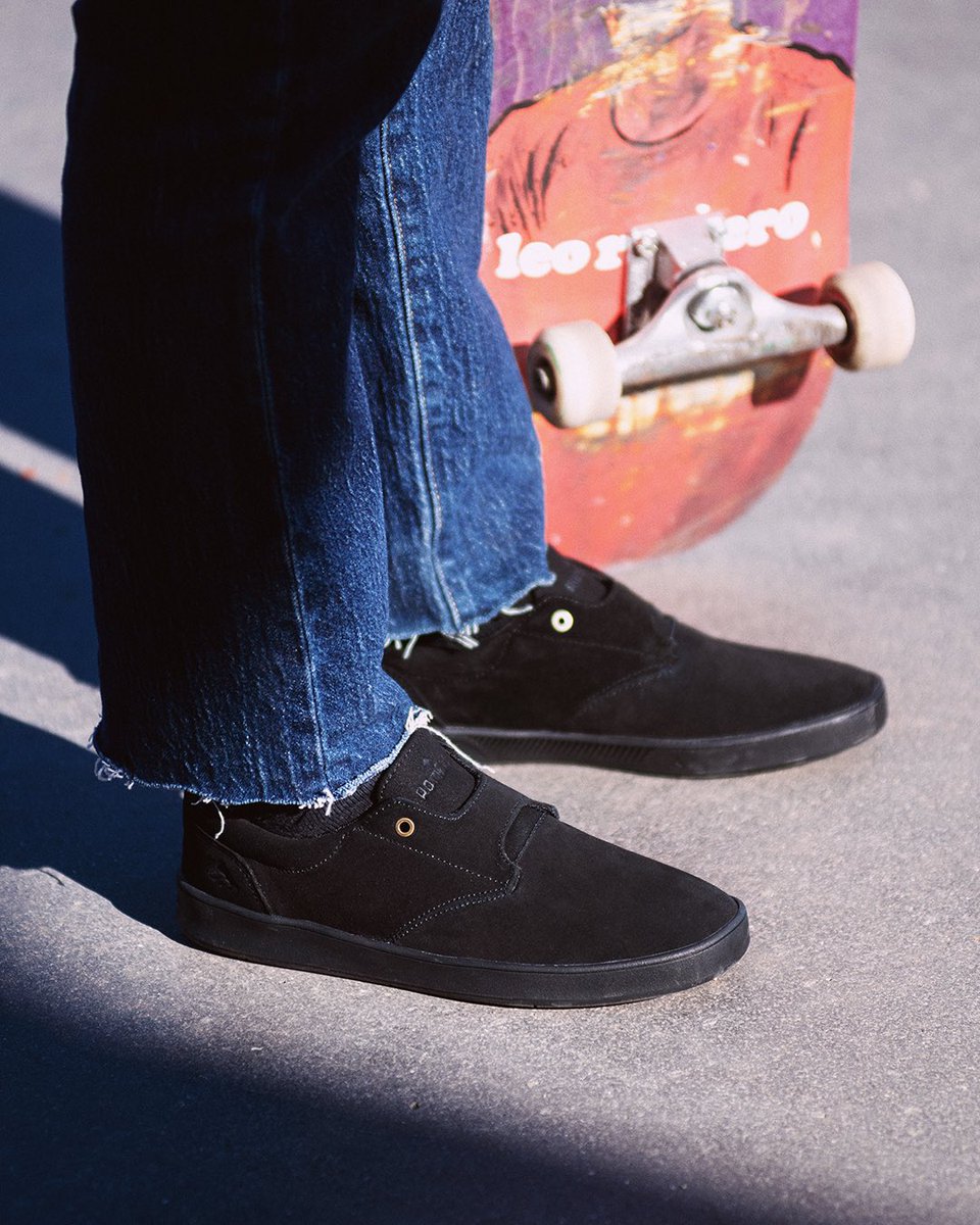 Leo Romero in his latest signature model, the Romero Skater. Bringing a stylish and functional twist to a familiar favorite, the #RomeroSkater features a lace-free closure &amp; lycra tongue wings that not only increase durability but improve fit. Available now at skate shops.