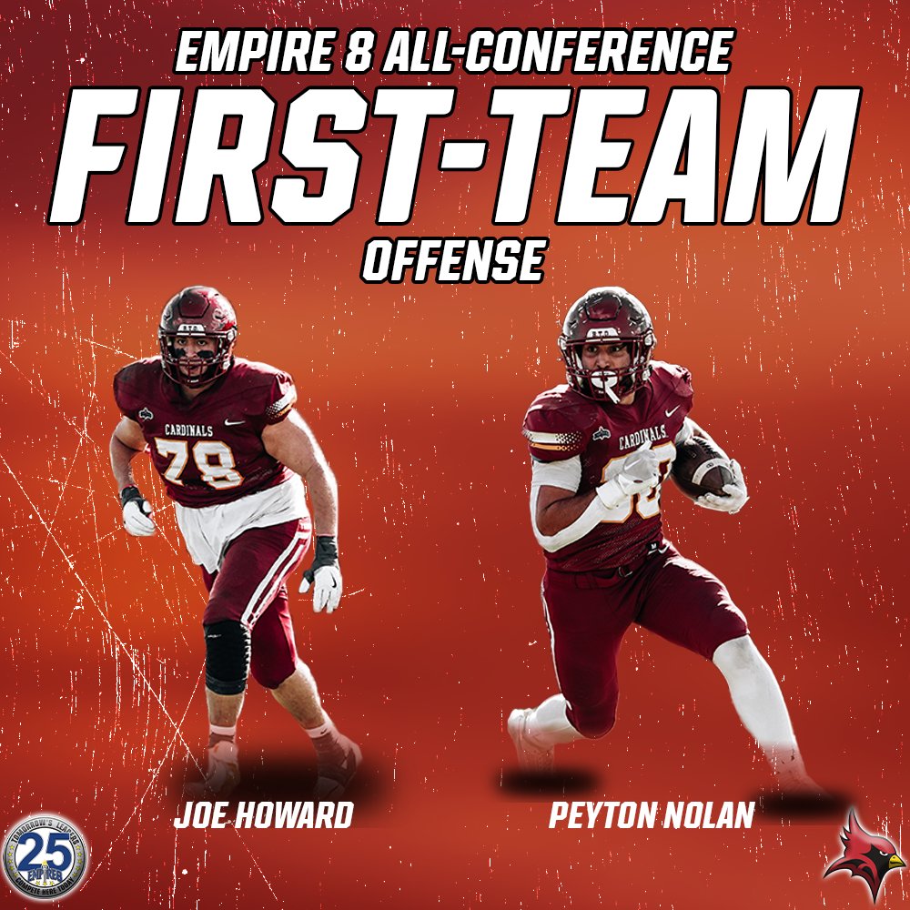 Congratulations to Joe Howard and Peyton Nolan on being named All-Conference First-Team Offense!

#gofisher #rollcards <a href="/SjfFootball/">Fisher Football</a>