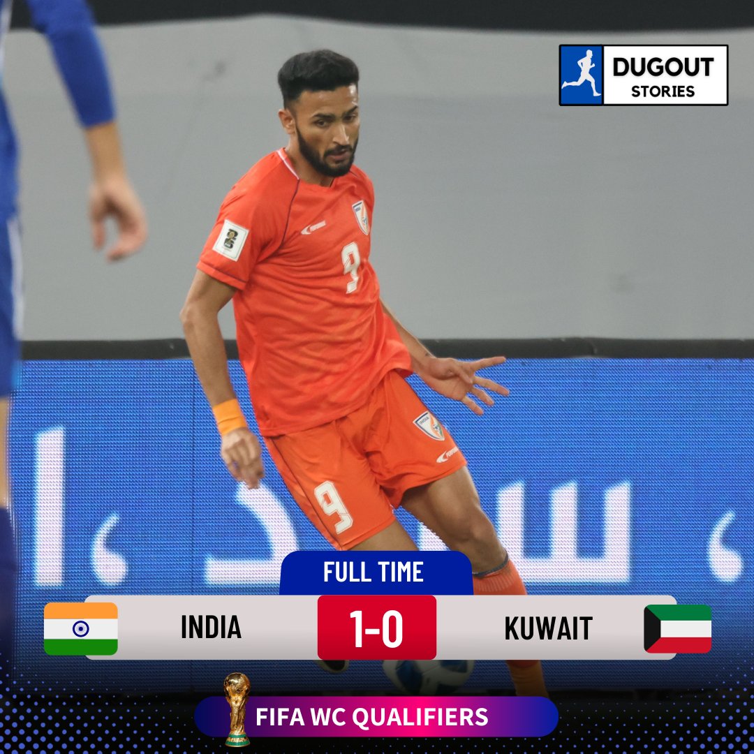 🇮🇳 1⃣-0⃣ 🇰🇼 

Manvir Singh scores in the 2⃣nd Half to hand India victory✅ against hosts Kuwait in the FIFA World Cup Qualifiers. 😍🙌

#FIFAWorldCup | #FIFAWorldCupQualifiers | 
#KUWIND |  #BackTheBlue |  #IndianFootball | #ManvirSingh | #Chhangte | #SunilChhetri | #BlueTigers