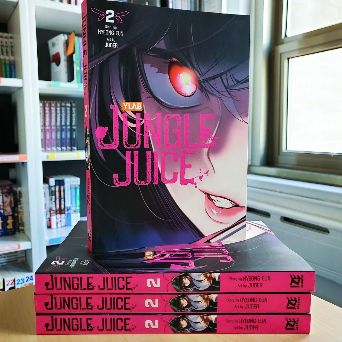 The second volume of Jungle Juice is here!...In our office...and at Anime NYC this weekend...

Everyone else has to wait for December 12th to come around. Jealous?

Featuring Huijin on the cover, pre-order your copy of Jungle Juice, Vol. 2 today!: buff.ly/47xa2yR
