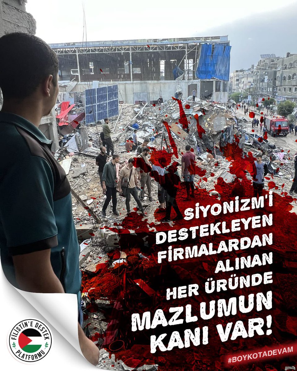 ErcanOlg's tweet photo. Siyonizmi destekleyen firmalara karşı sonuna kadar
#BoykotaDevam https://t.co/em5oDIJKjm