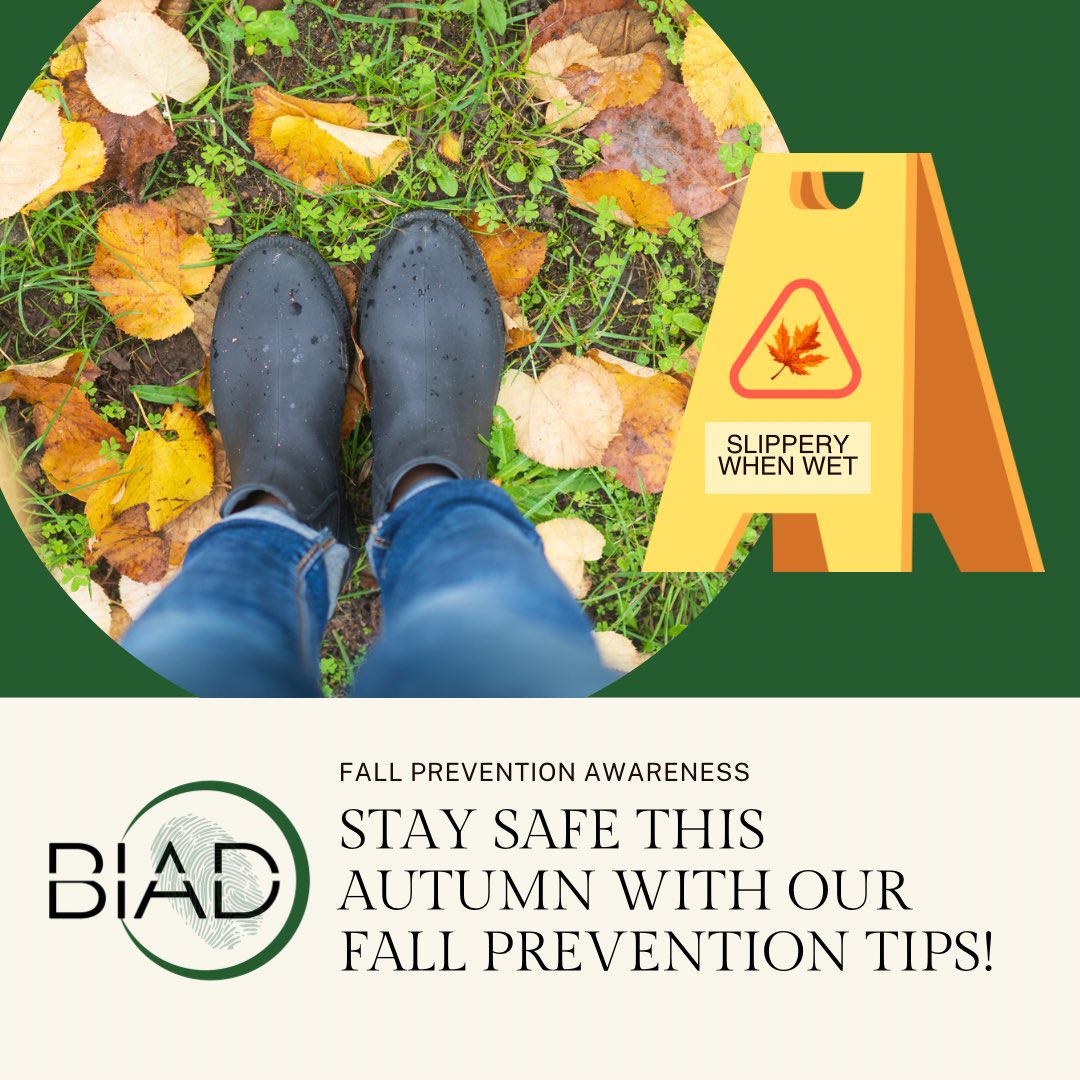 BrainInjuryBIAD's tweet photo. Watch out for hidden ice and slippery leaves to avoid slips and potential concussions.
Tips: Clear leaves regularly, use textured mats, and choose footwear with good traction. Take small, deliberate steps for added safety.
#FallPrevention #SafetyFirst #fallpreventionmonth https://t.co/P7qQ3eJsvi