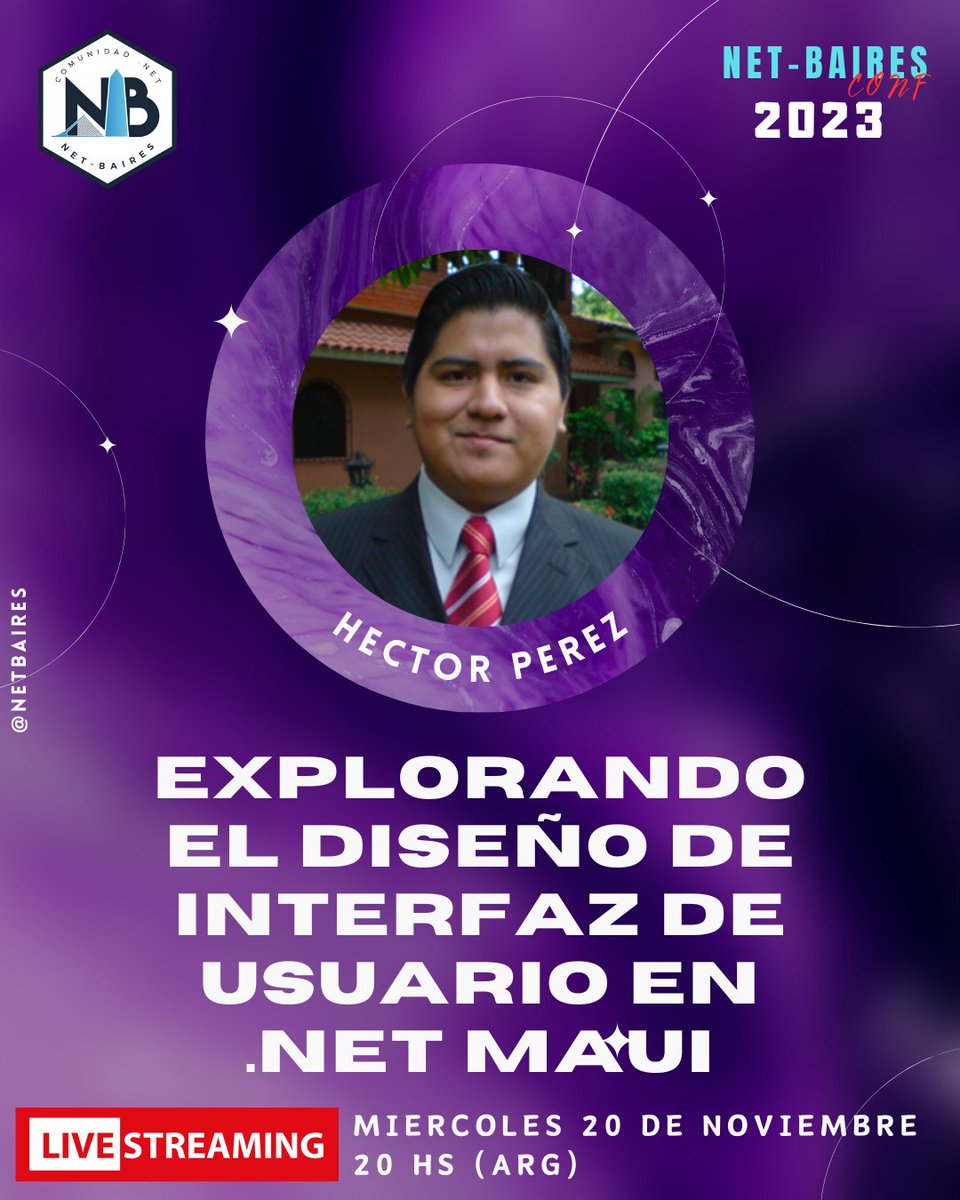 Nada mejor para terminar la segunda jornada de la .NET Baires Conf 2023 que contar con Hector para que nos muestre las diferentes opciones que tenemos para la interfaz de usuario en .NET Maui

#dotnet #dotnetmaui #netbairesconf2023