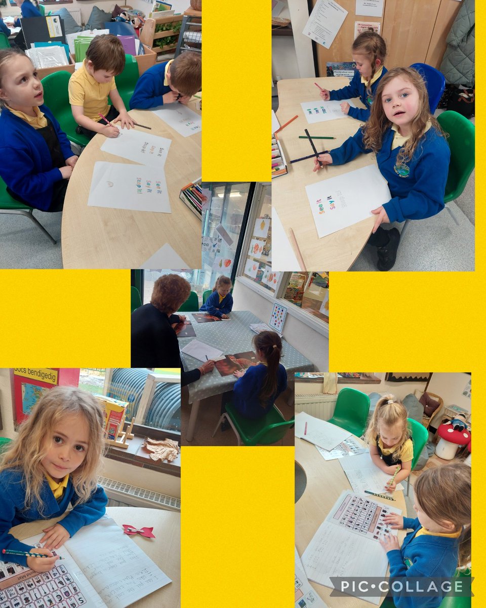 A busy Thursday afternoon in Dosbarth Ogmore today, designing posters, handwriting and reading. @cwmffrwdoer @Mrs_CornwellCMF