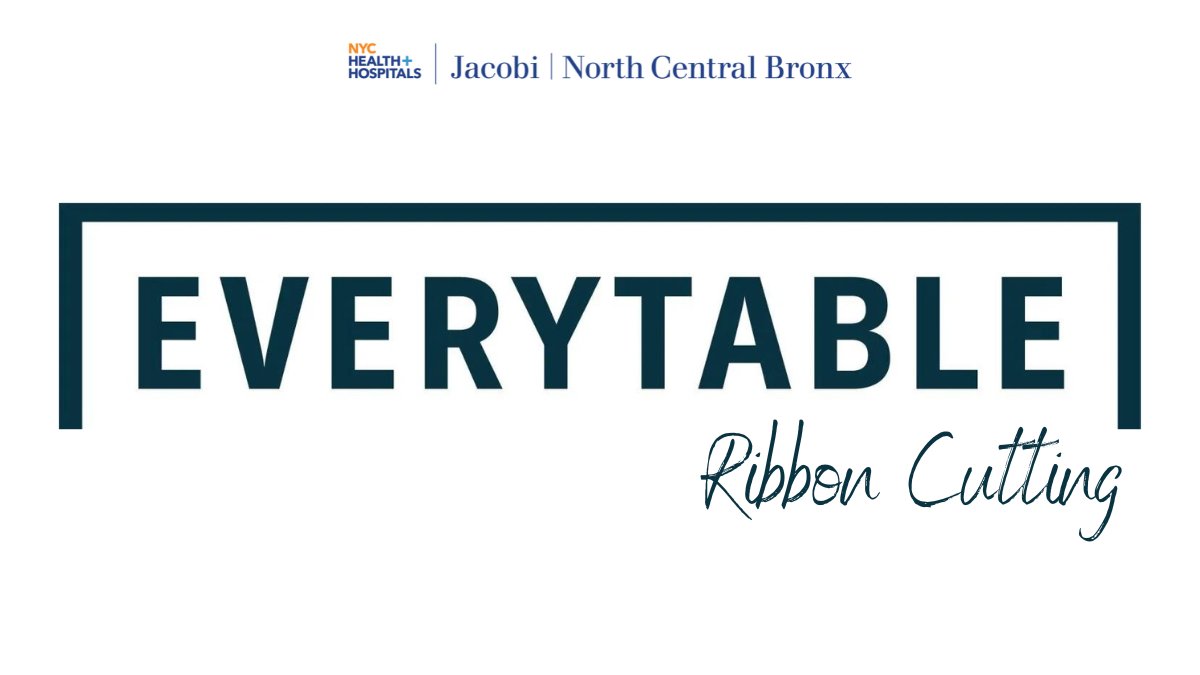 JacobiNCBHosp's tweet photo. Today, we hosted a ribbon-cutting ceremony for the grand opening of @foreverytable in our hospital to commemorate Everytable’s launch within the NYC Health + Hospitals system and the broader New York City communities it serves. Check out the photos from the event. #JacobiStrong https://t.co/lkLJYaoqxl