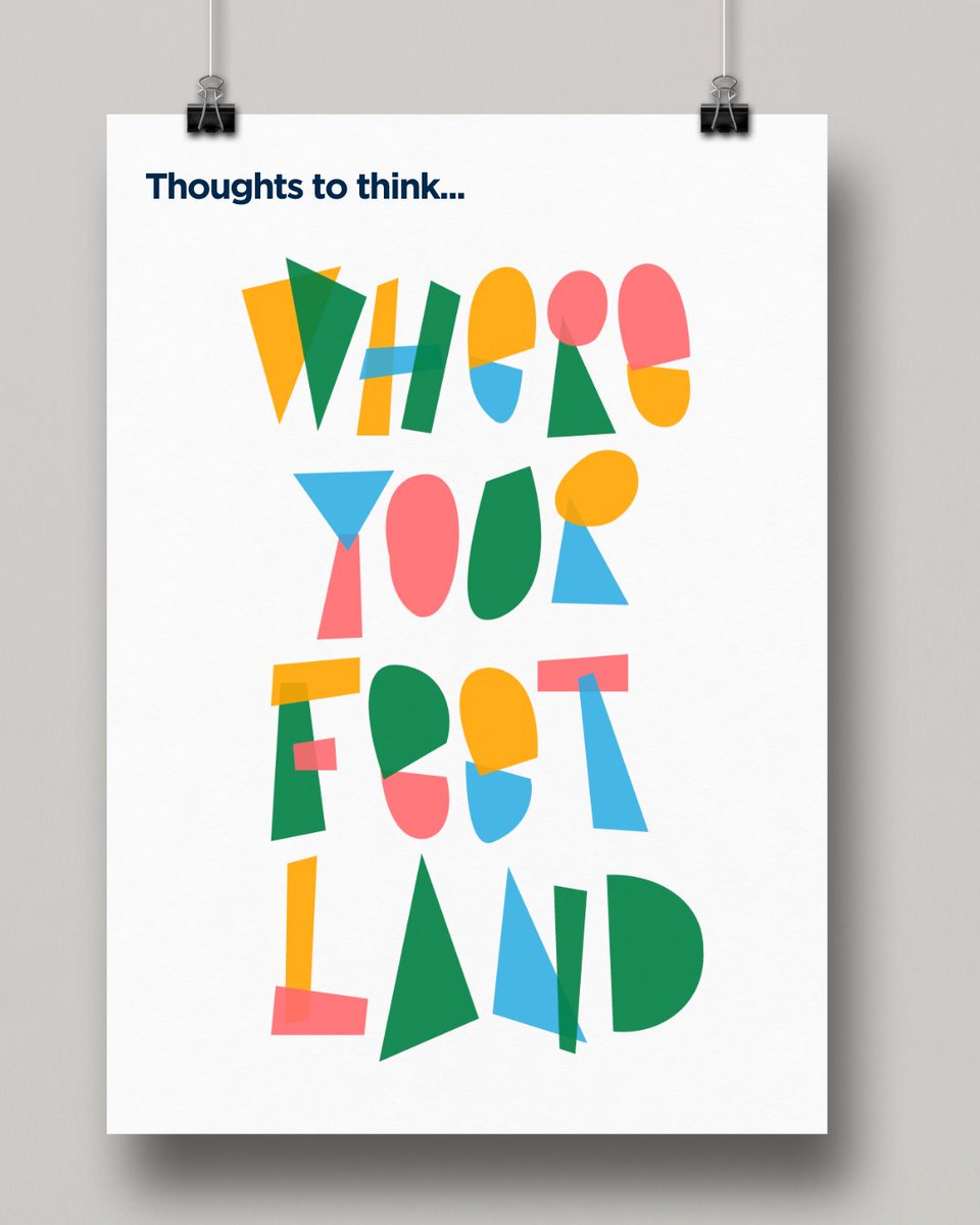Rydacom's tweet photo. Decided to combome my weekly thoughts  with some typeface practice... 

LET YOUR MIND REST WHERE YOUR FEET LAND

I think it's important to not think you'll be happy someday/somewhere. If you can't find peace with what you have now. Your mind will never be at ease. https://t.co/I7q01ym9PY