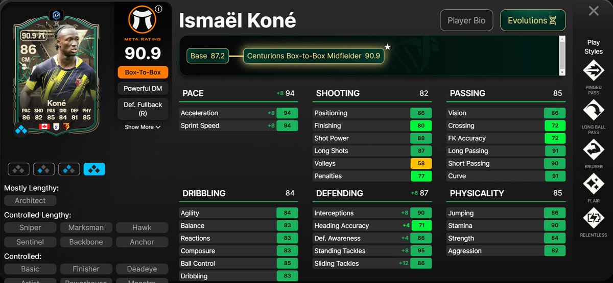 🇨🇦 Kone
+
Box to Box Evolution 

= One of the best cards CM in game 👀