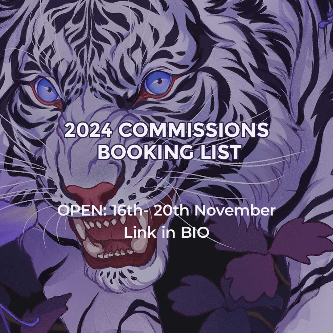 「2024 commissions booking list is OPEN! P」|Nora Potworaのイラスト