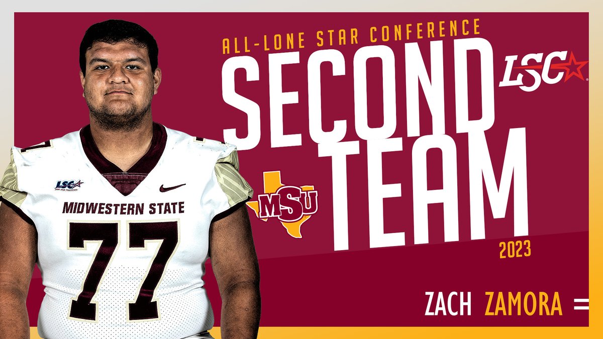 🏈 | Senior Zach Zamora garnered All-Lone Star Conference second-team honors! #StangGang